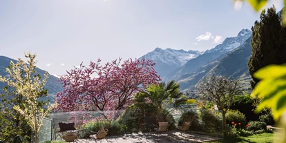 Wellnessurlaub - Dorf Tirol - Panoramaterrasse für einen Kaffee oder Aperitiv - Hotel Hohenwart