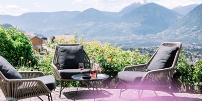 Wellnessurlaub - Dorf Tirol - Herrlicher Aublick von unserer Terrasse - Hotel Hohenwart