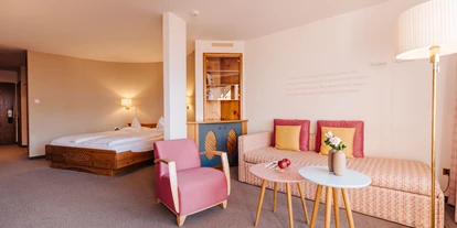 Wellnessurlaub - Dorf Tirol - Doppelzimmer Deluxe Labers im Retrostil - Hotel Hohenwart