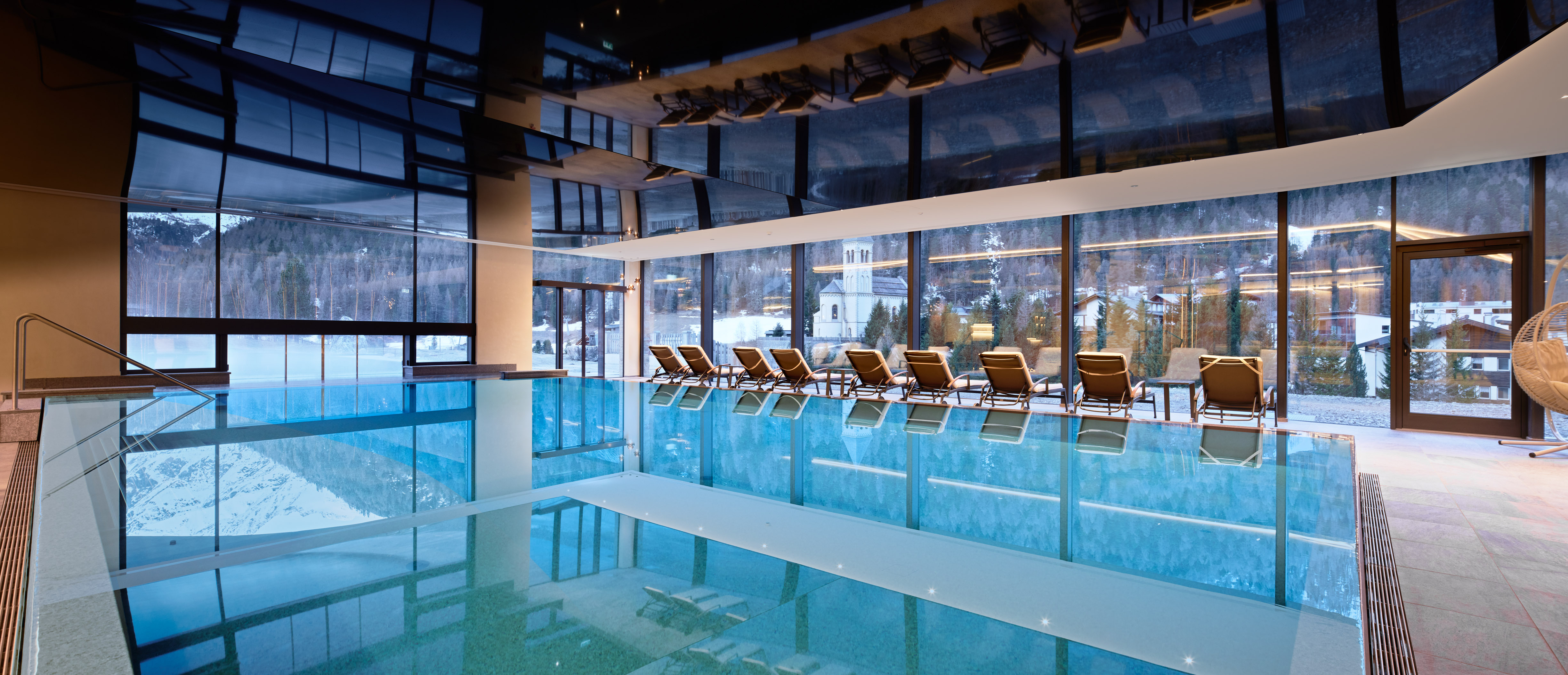 Wellnesshotel: Indoor Pool im Ortles Spa³ - Hotel Post am Ortler - Sauna | Spa, Wasser