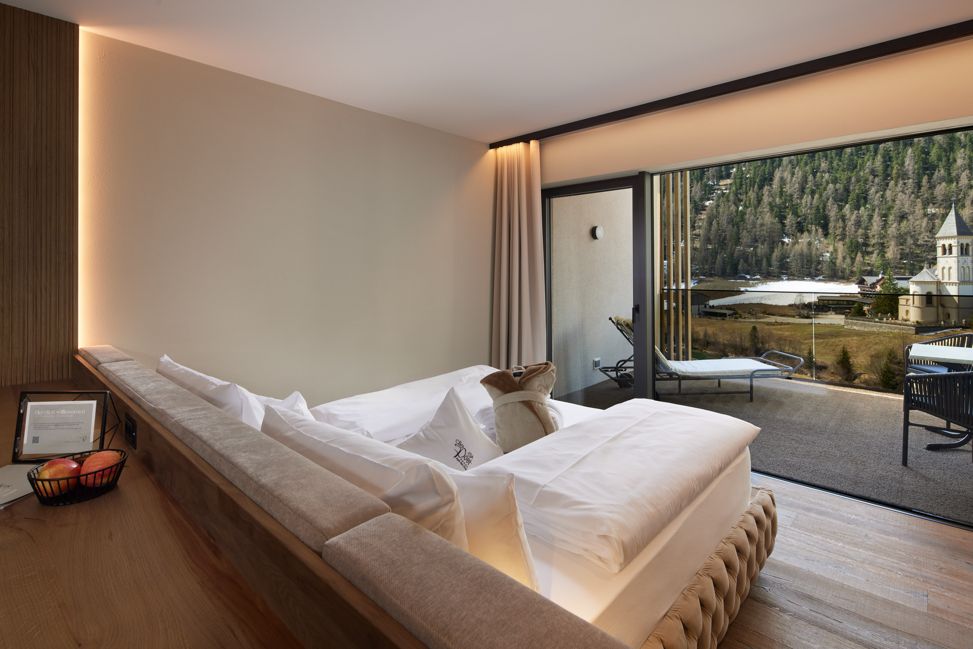 Wellnesshotel: Zimmer mit Ausblick - Hotel Post am Ortler - Zimmer | Suiten