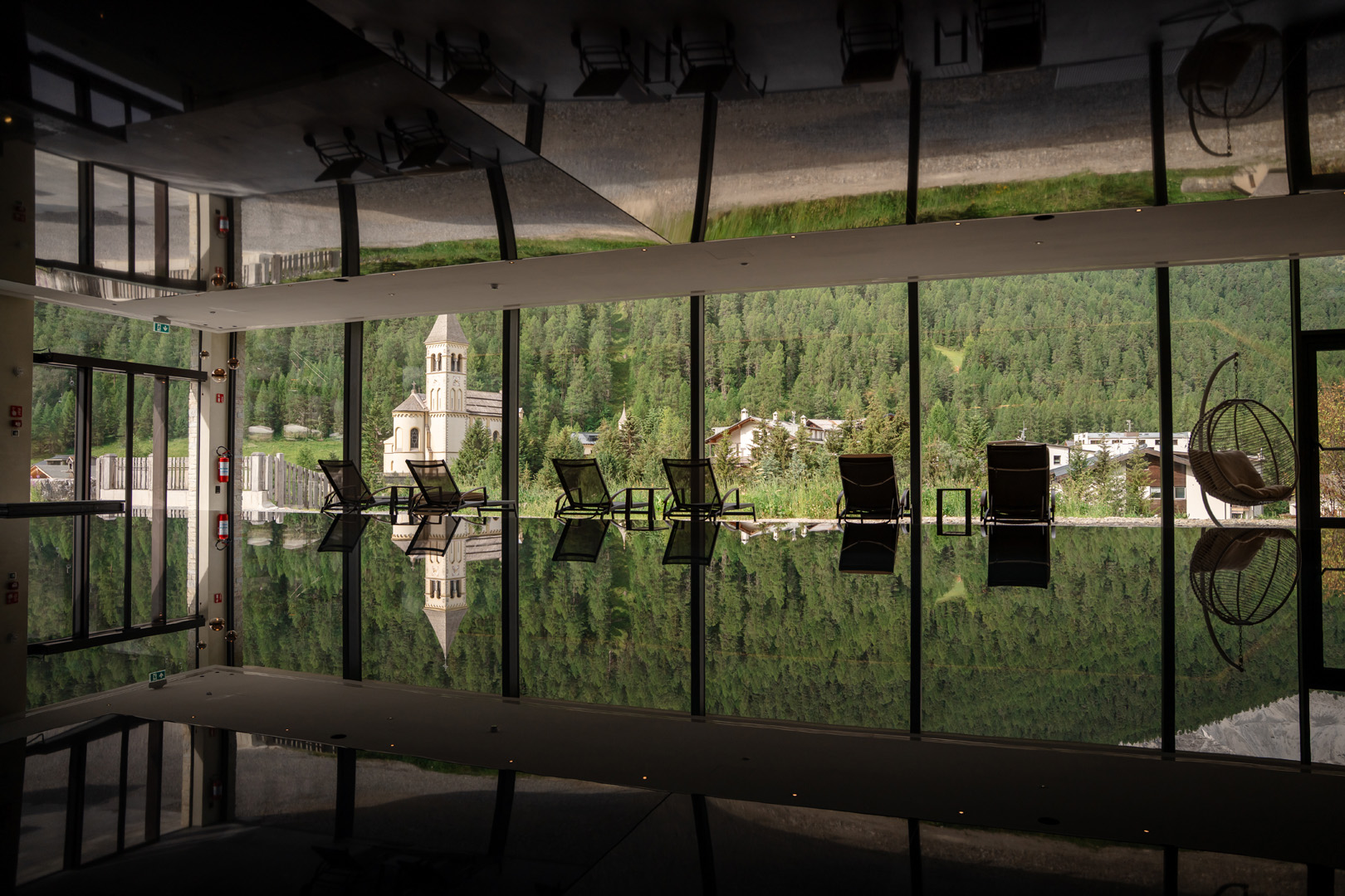 Wellnesshotel: Indoorpool im Wellnessbereich Ortles.Spa³ - Hotel Post am Ortler - Hotel | Umgebung, Sauna | Spa, Wasser