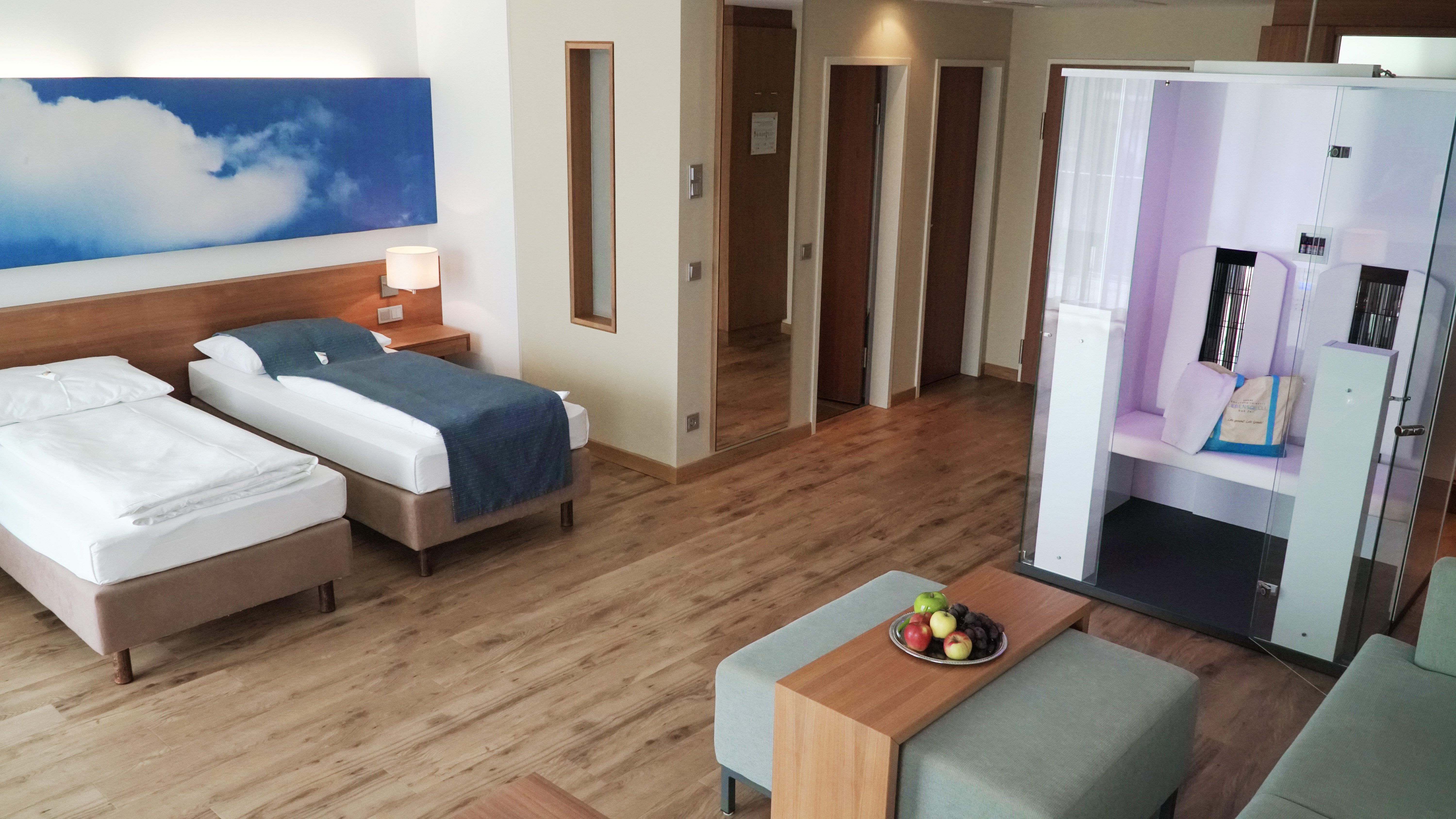 Hotel Lebensquell Zimmerkategorien Juniorsuite mit Infrarotkabine