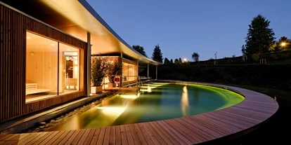 Wellnessurlaub - Restaurant - Stegersbach - Naturpool mit Gartensaunen - Hotel & Spa Der Steirerhof Bad Waltersdorf