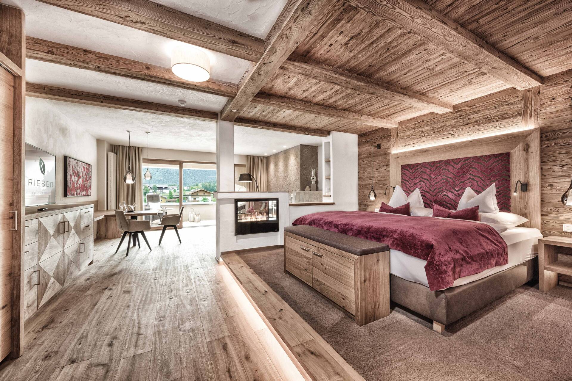 Rieser Achensee Resort Zimmerkategorien Turmsuite Alpenglühen