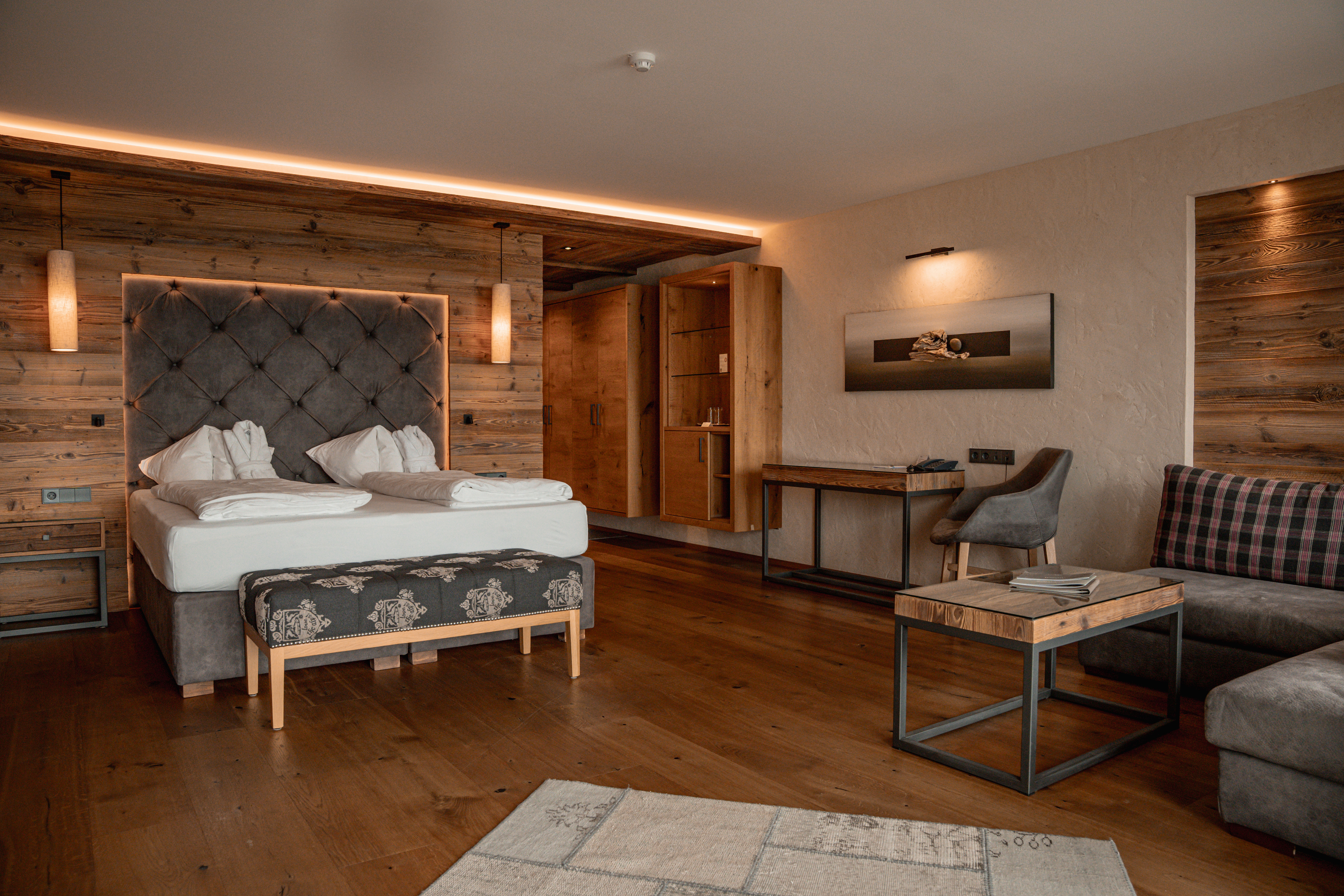 Wellnesshotel: Doppelzimmer - Adlerhorst - Panoramahotel Watles - Zimmer | Suiten