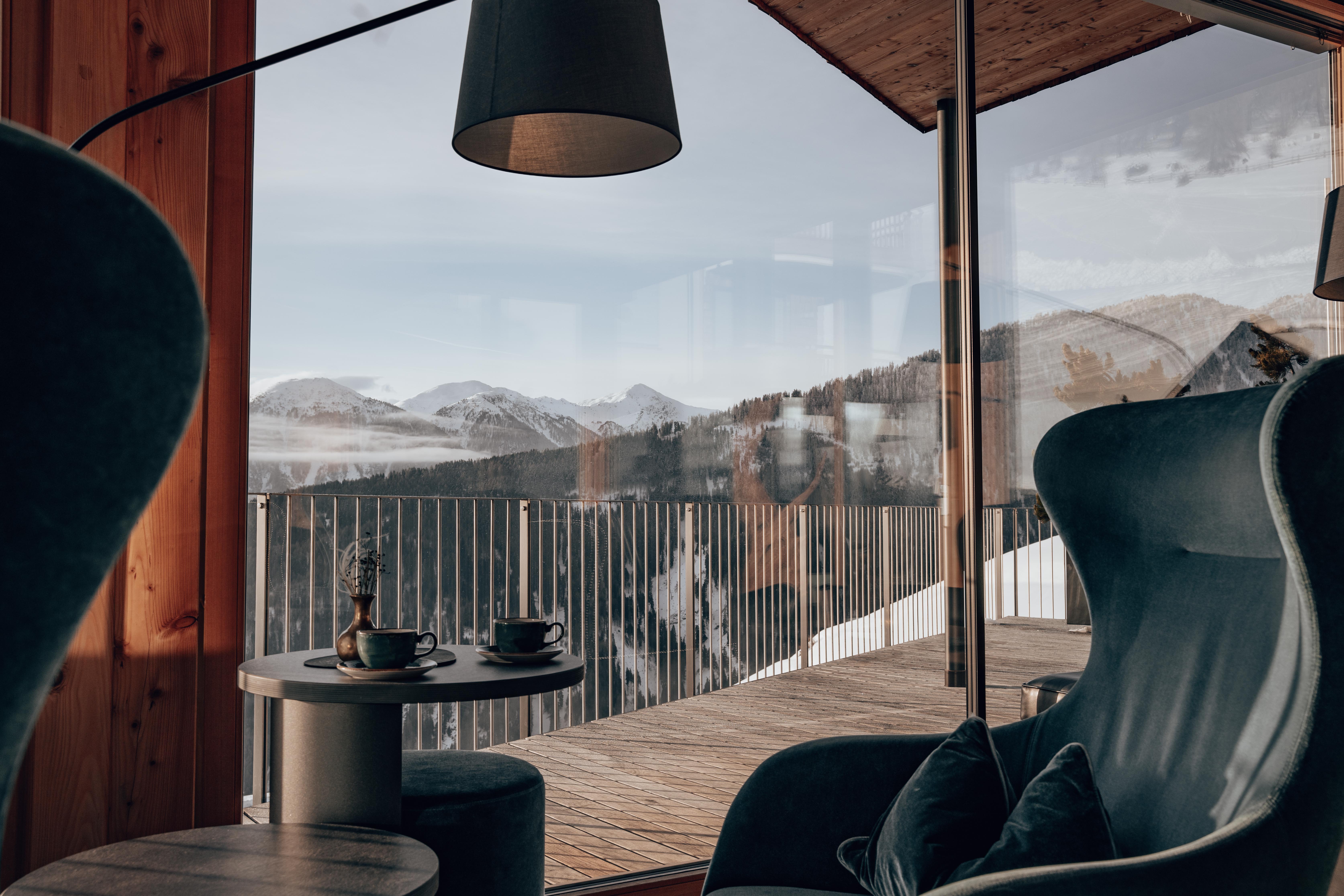 Wellnesshotel: Panoramalounge - Panoramahotel Watles