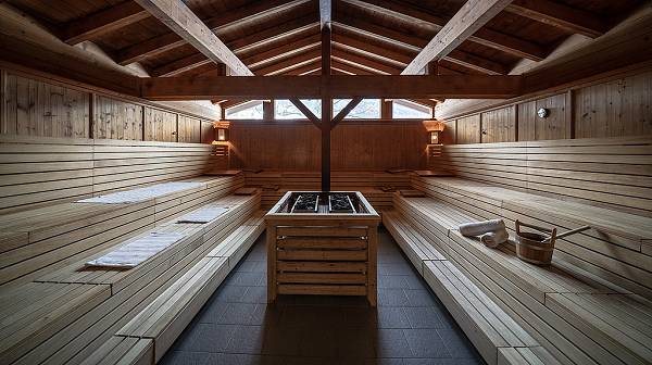 Dolomiten Residenz Sporthotel Sillian Saunen und Bäder im Detail Osttiroler Latschensauna