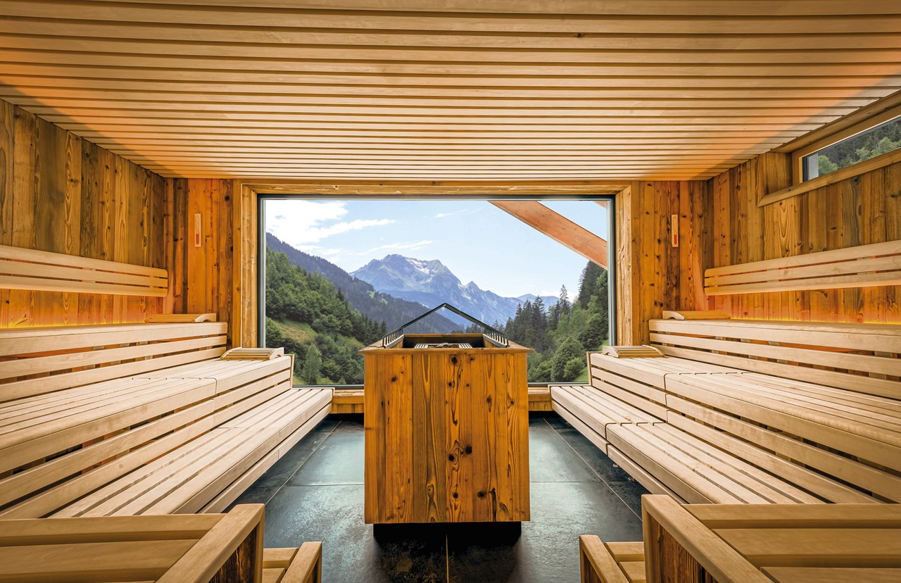 ZillergrundRock Luxury Mountain Resort Saunen und Bäder im Detail Panoramasauna