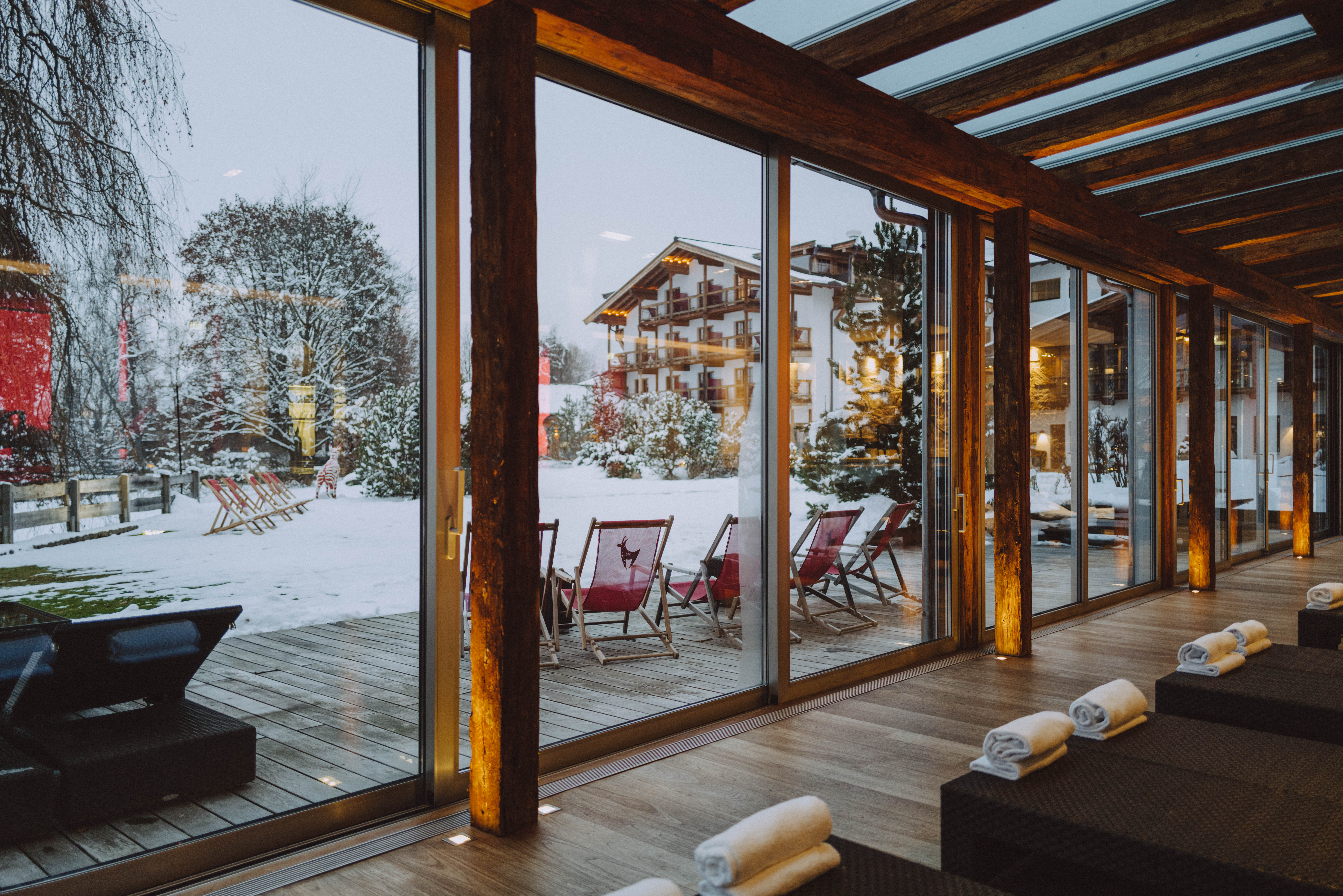 Wellnesshotel: Ausblick vom Kitz Spa - Hotel Kitzhof Mountain Design Resort