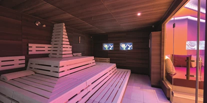 Wellnessurlaub - Bad Aibling - Familiensauna mit zwei Bildschirmen - Hotel Seehof