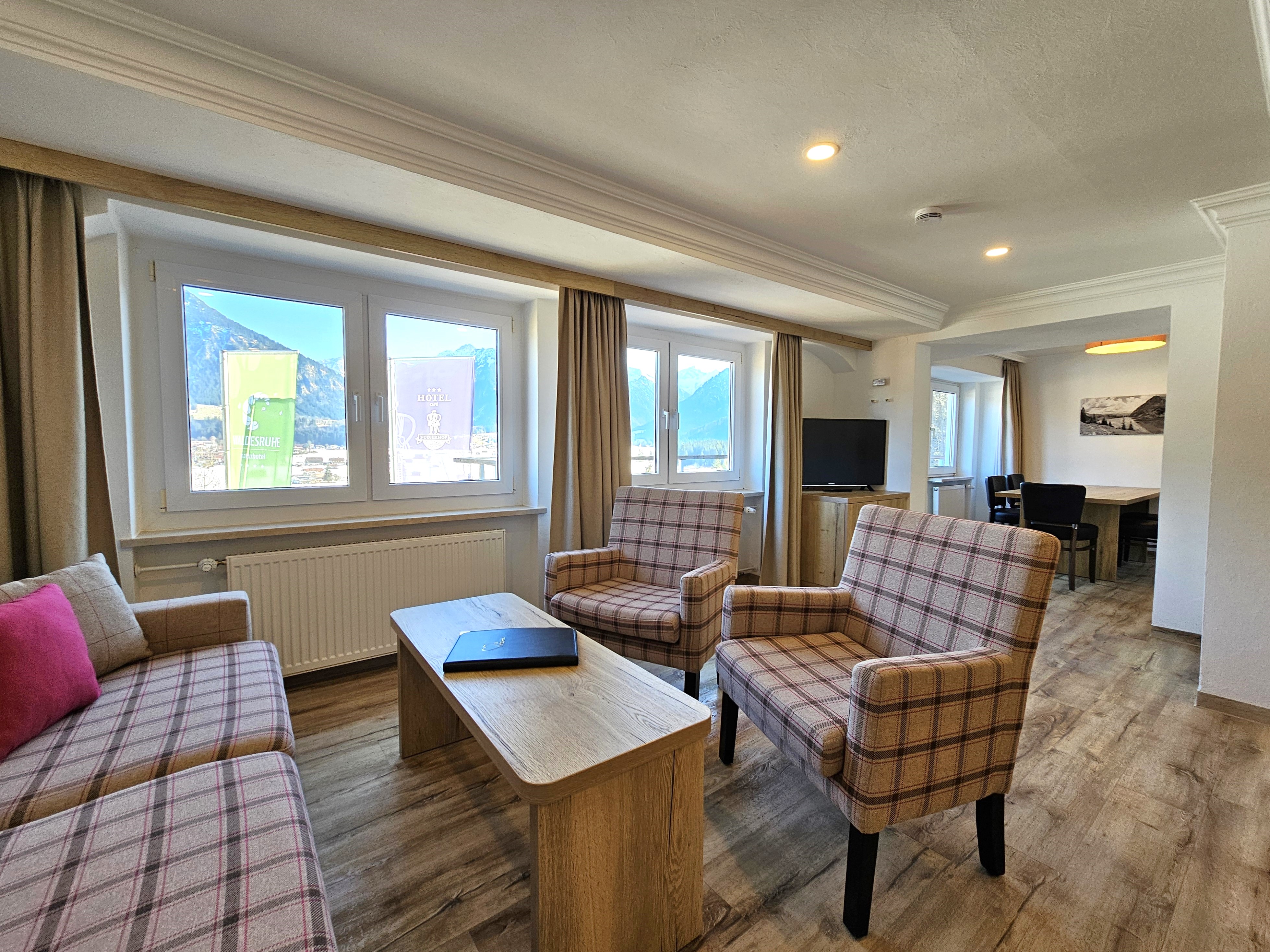 Wellnesshotel: Familien Apartment mit Küche - Naturhotel Waldesruhe