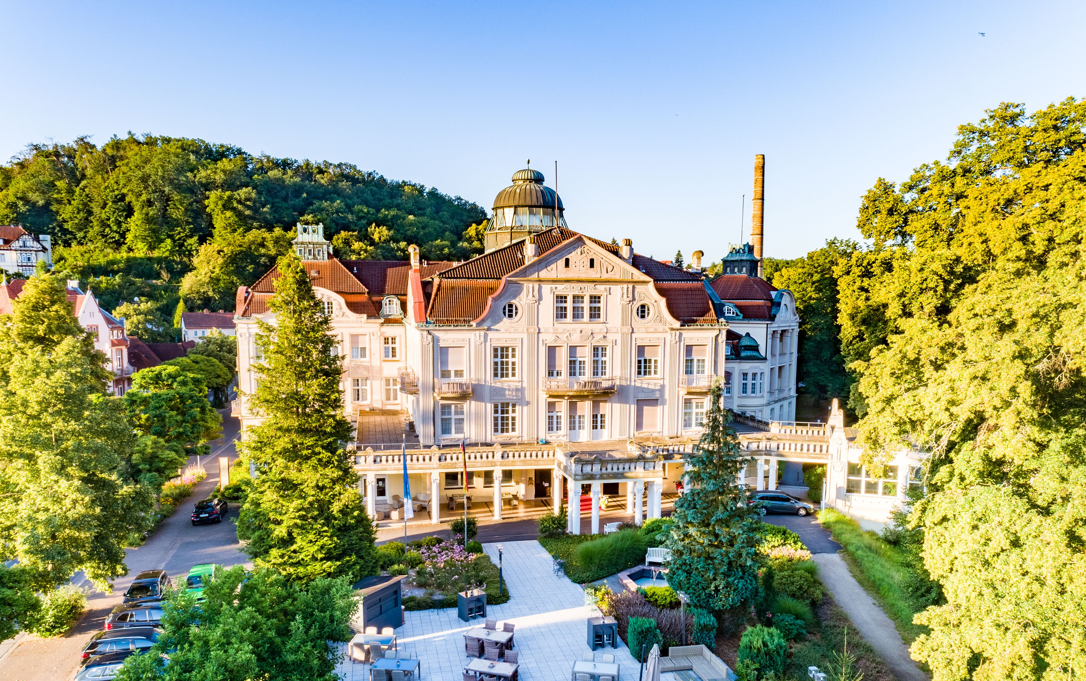 Wellnessurlaub - Bad Orb - Außenansicht - Hotel Badehof 