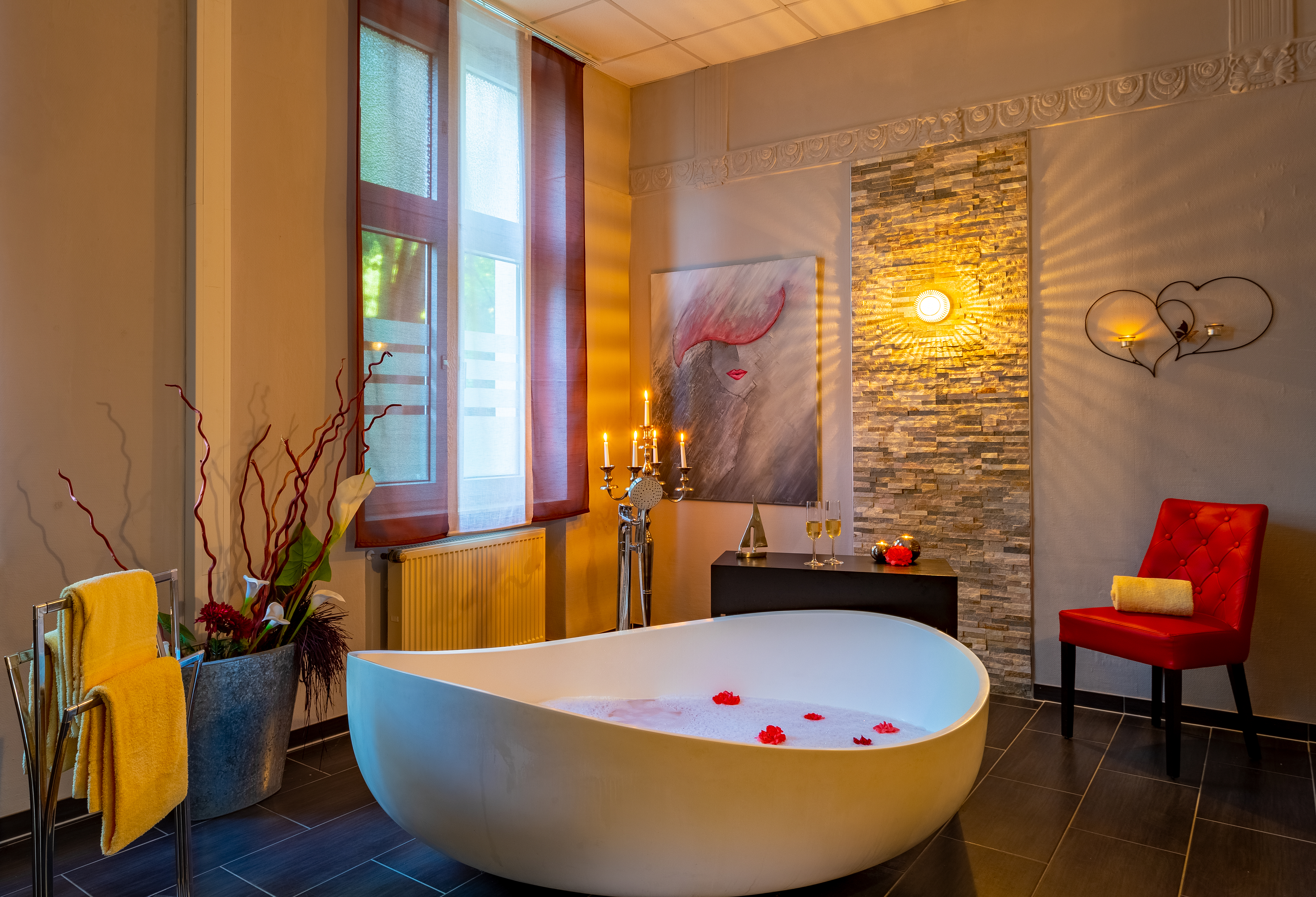 Wellnesshotel: Wellnessbereich Partnerbad - Hotel Badehof 
