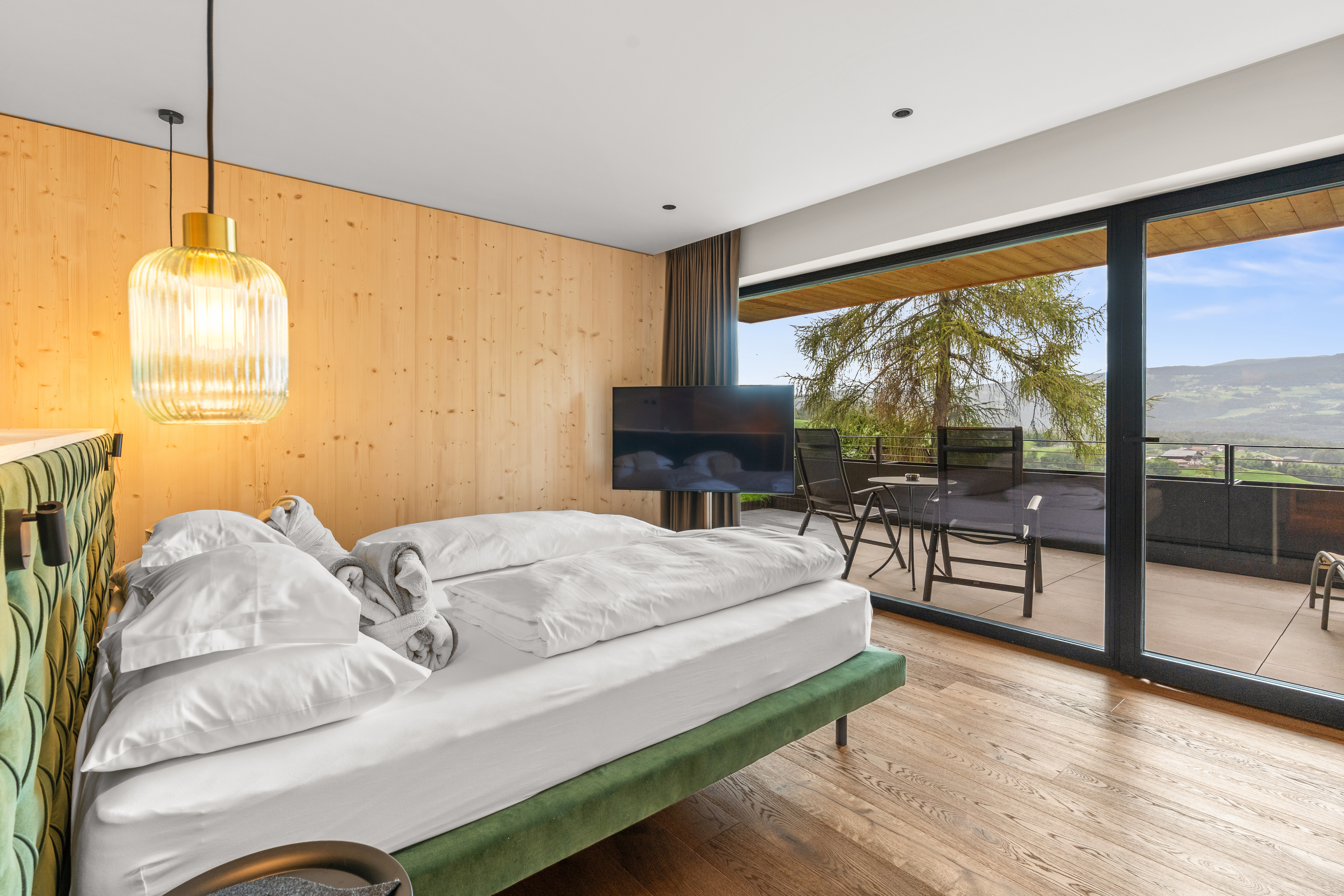 Dolomites Nature Hotel Vigilerhof Zimmerkategorien Doppelzimmer Premium Deluxe Talblick