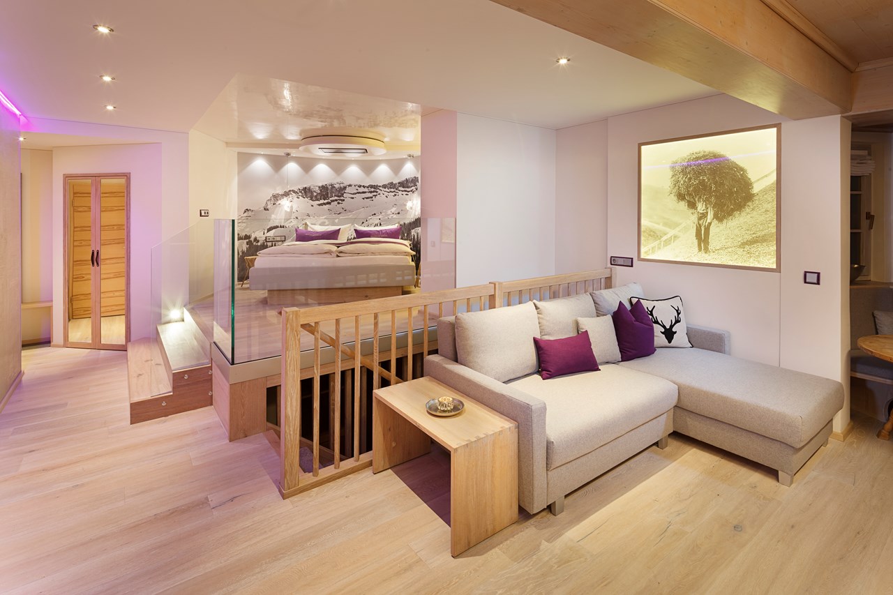 Wellnesshotel Walserhof Zimmerkategorien Bergfeuer Suite