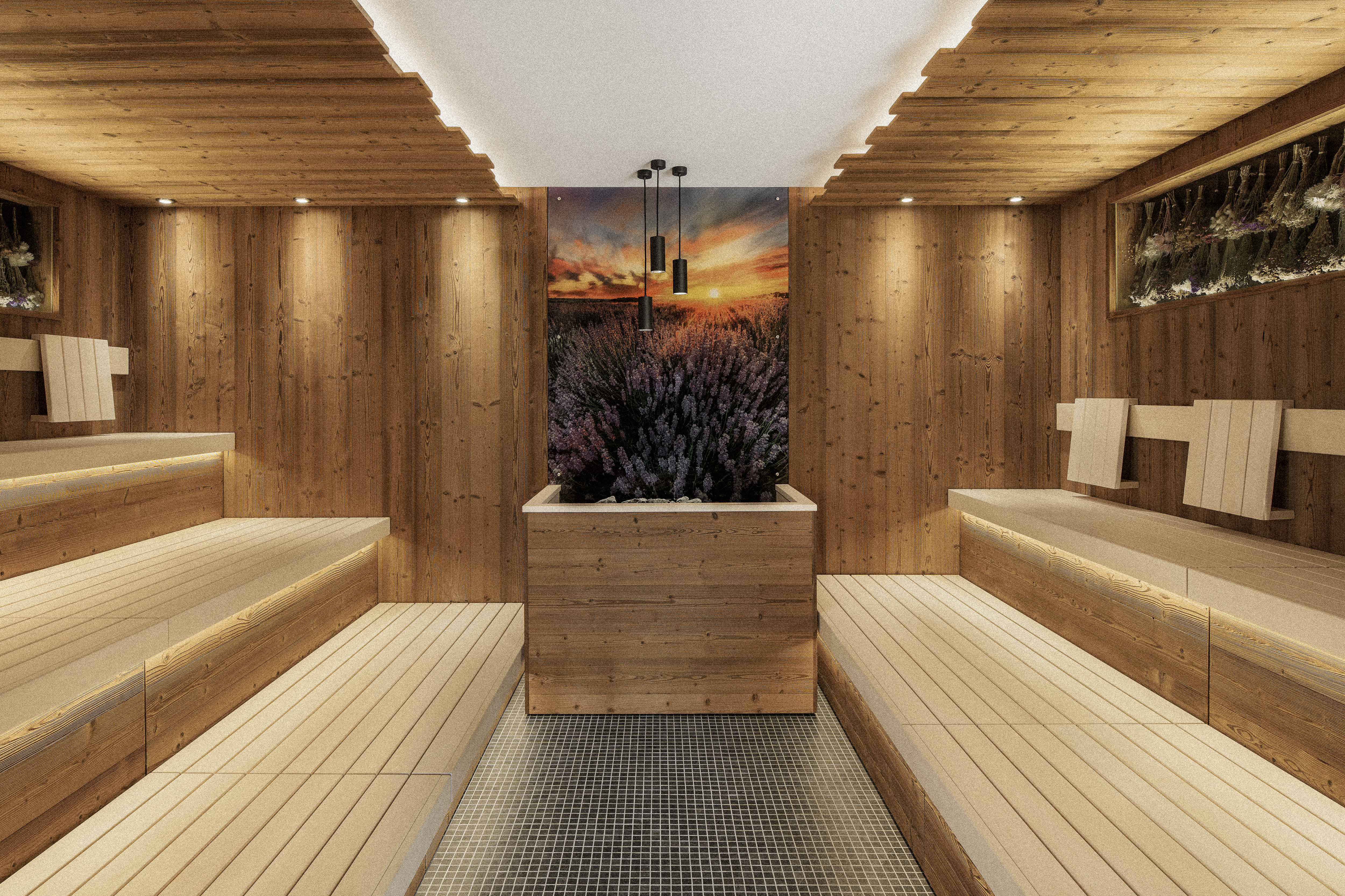 Heilthermen Resort Bad Waltersdorf Saunen und Bäder im Detail Kräuter-Solesauna