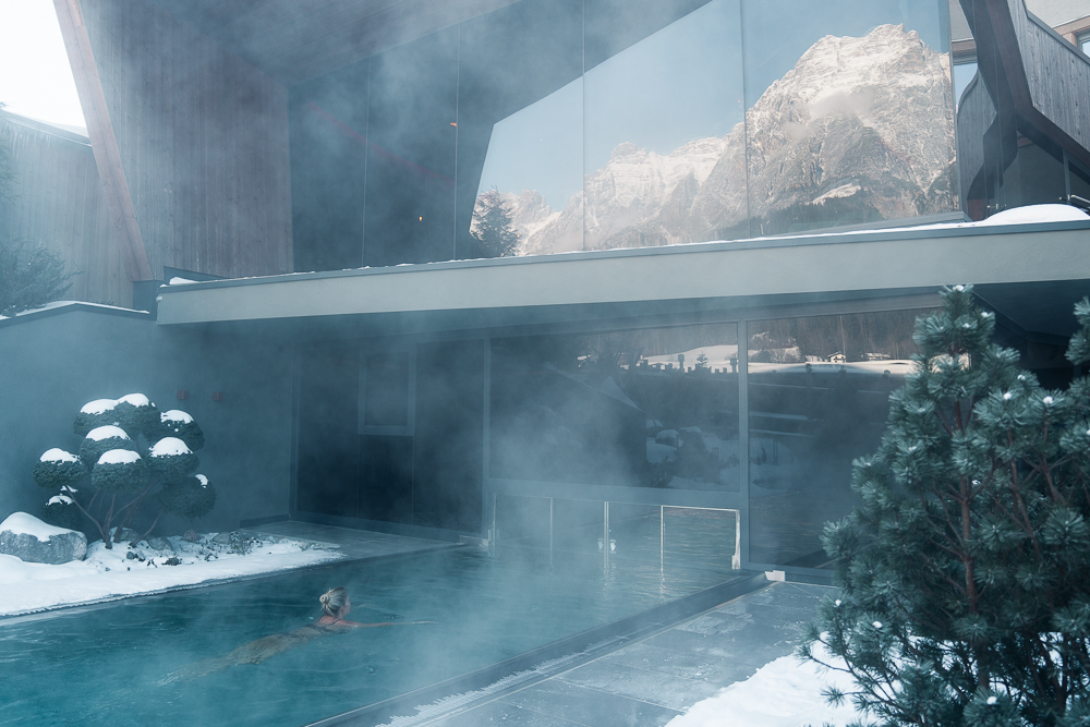 Wellnesshotel: Thermal-Heilwasserpool im Adults Only Spa - Good Life Resort Riederalm