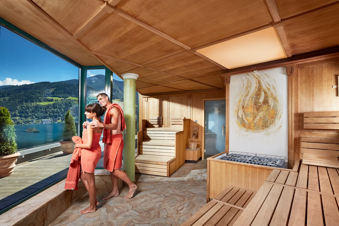 Wellnesshotel: Finnische Sauna im GRANDSPA - GRAND HOTEL ZELL AM SEE