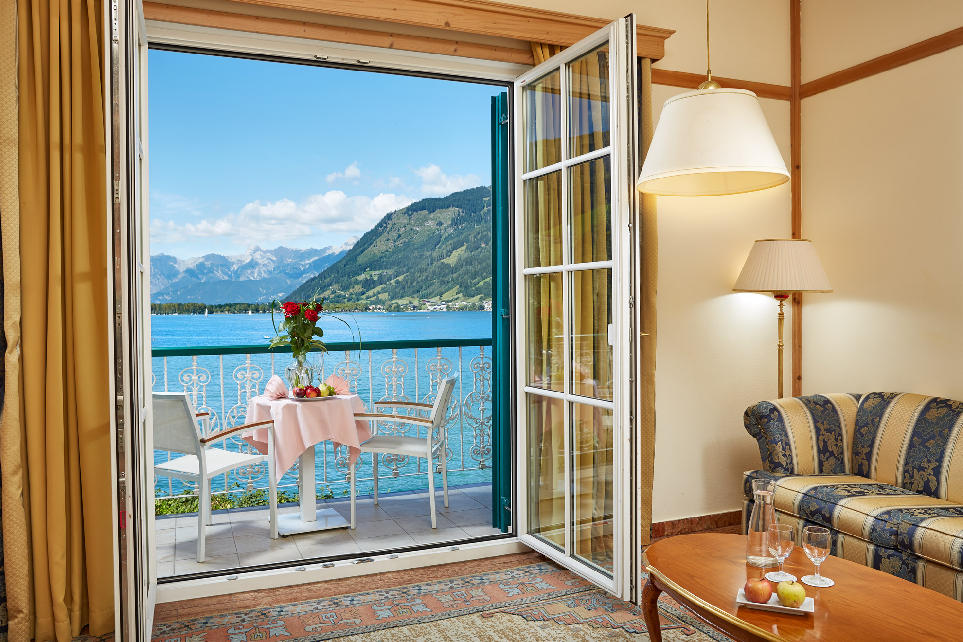 Wellnesshotel: Ausblick Zimmerbalkon - GRAND HOTEL ZELL AM SEE
