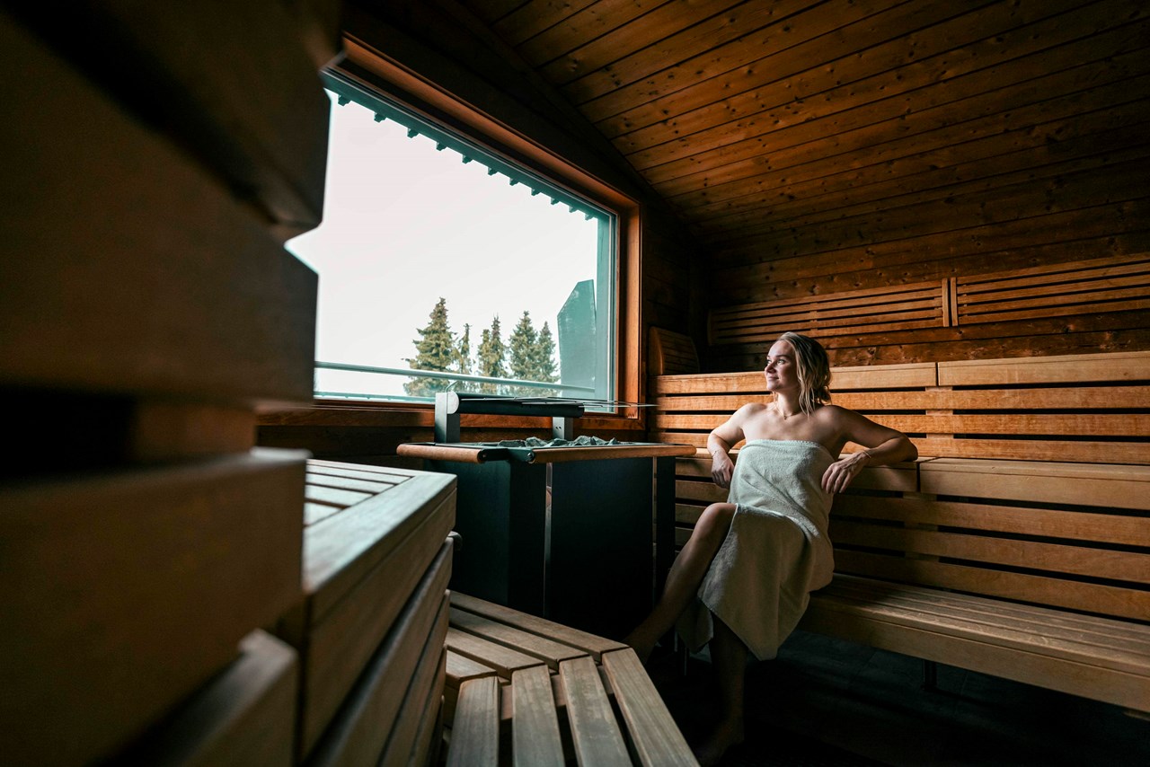 Spirit & SPA Birkenhof am Elfenhain Saunen und Bäder im Detail Blockhaussauna