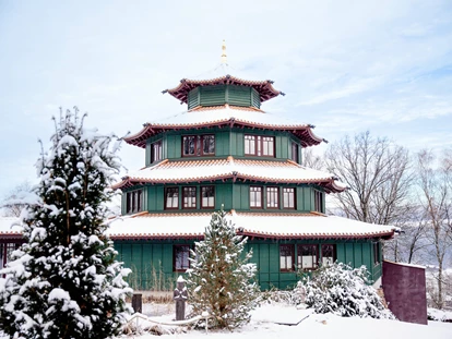Wellnessurlaub - Pilates - Wellnesspagode im Winter - Spirit & SPA Birkenhof am Elfenhain