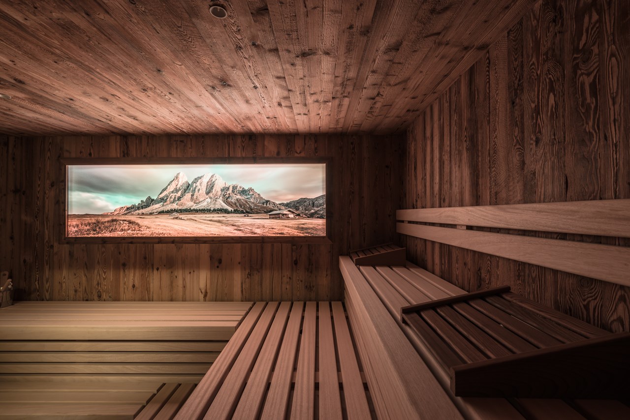 Hotel B&B Feldmessner Saunen und Bäder im Detail Bio-Kräuter-Sauna