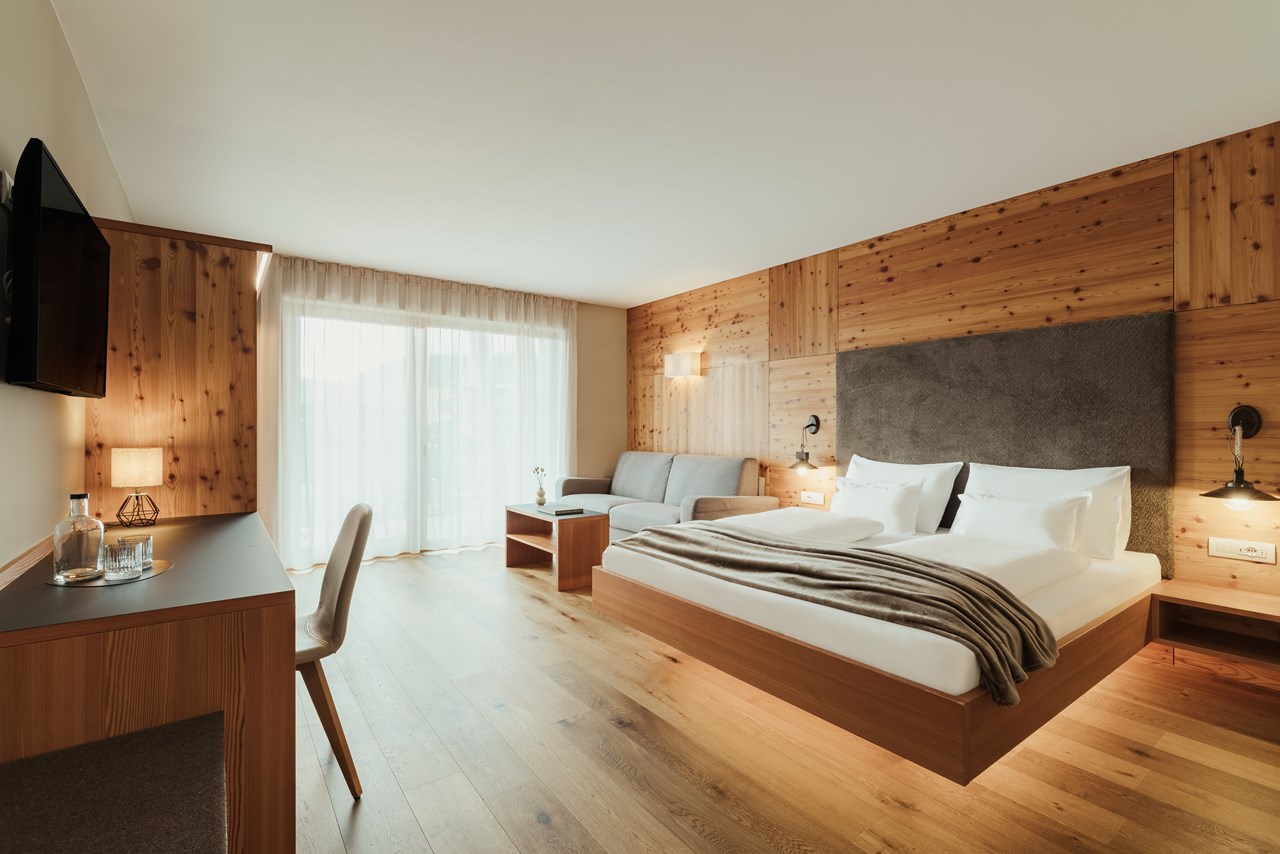 Hotel B&B Feldmessner Zimmerkategorien Lärche | 30 m² | 2 bis 4 Personen