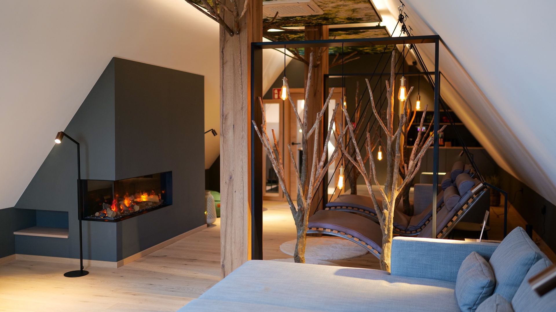 Wellnessurlaub - Parkplatz: kostenlos beim Hotel - Rheinland-Pfalz - Ruheraum blätter.dach - Leinsweiler Hof