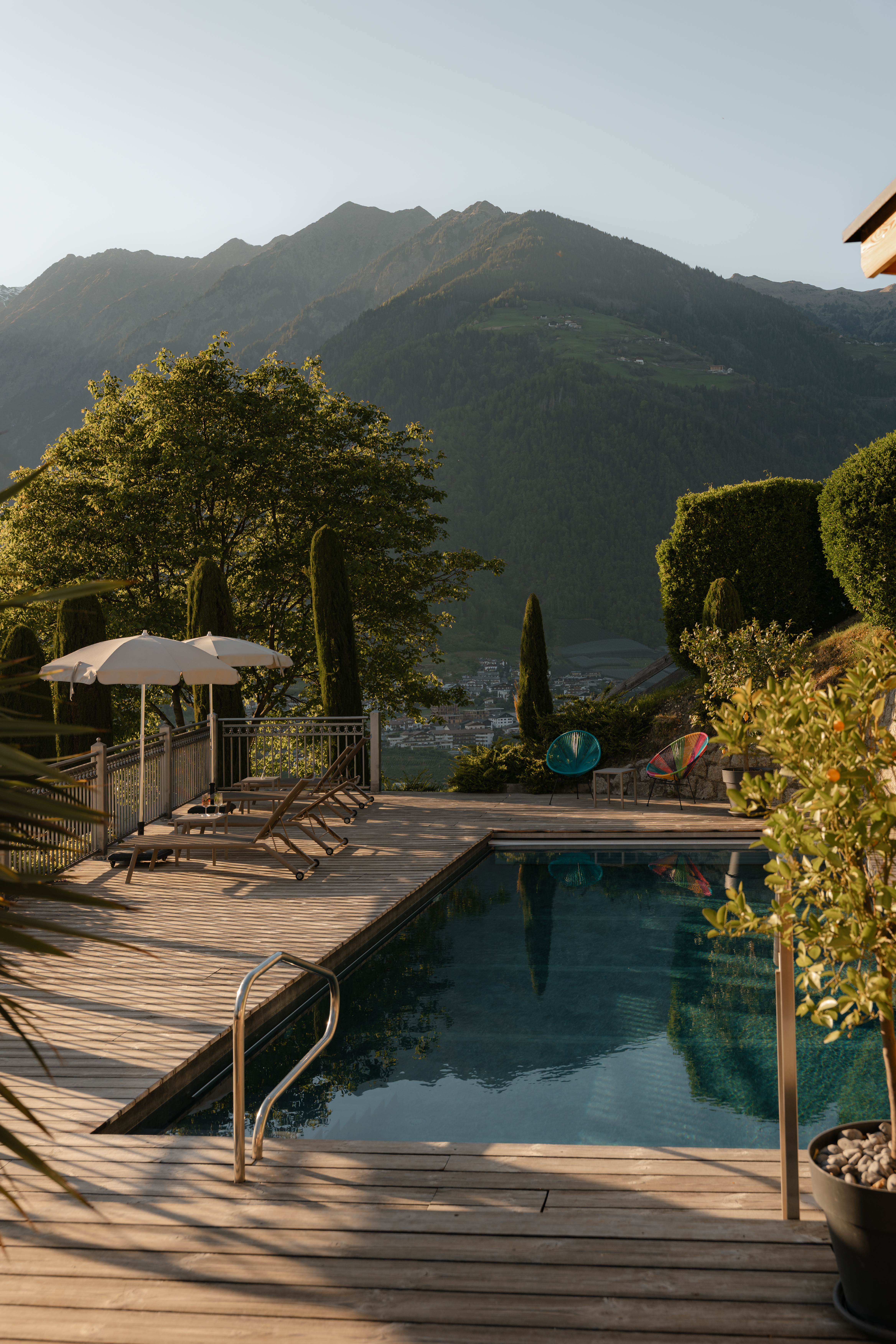 Wellnesshotel: Panorama Outdoor Pool - Hotel Schlosswirt - Sauna | Spa, Wasser