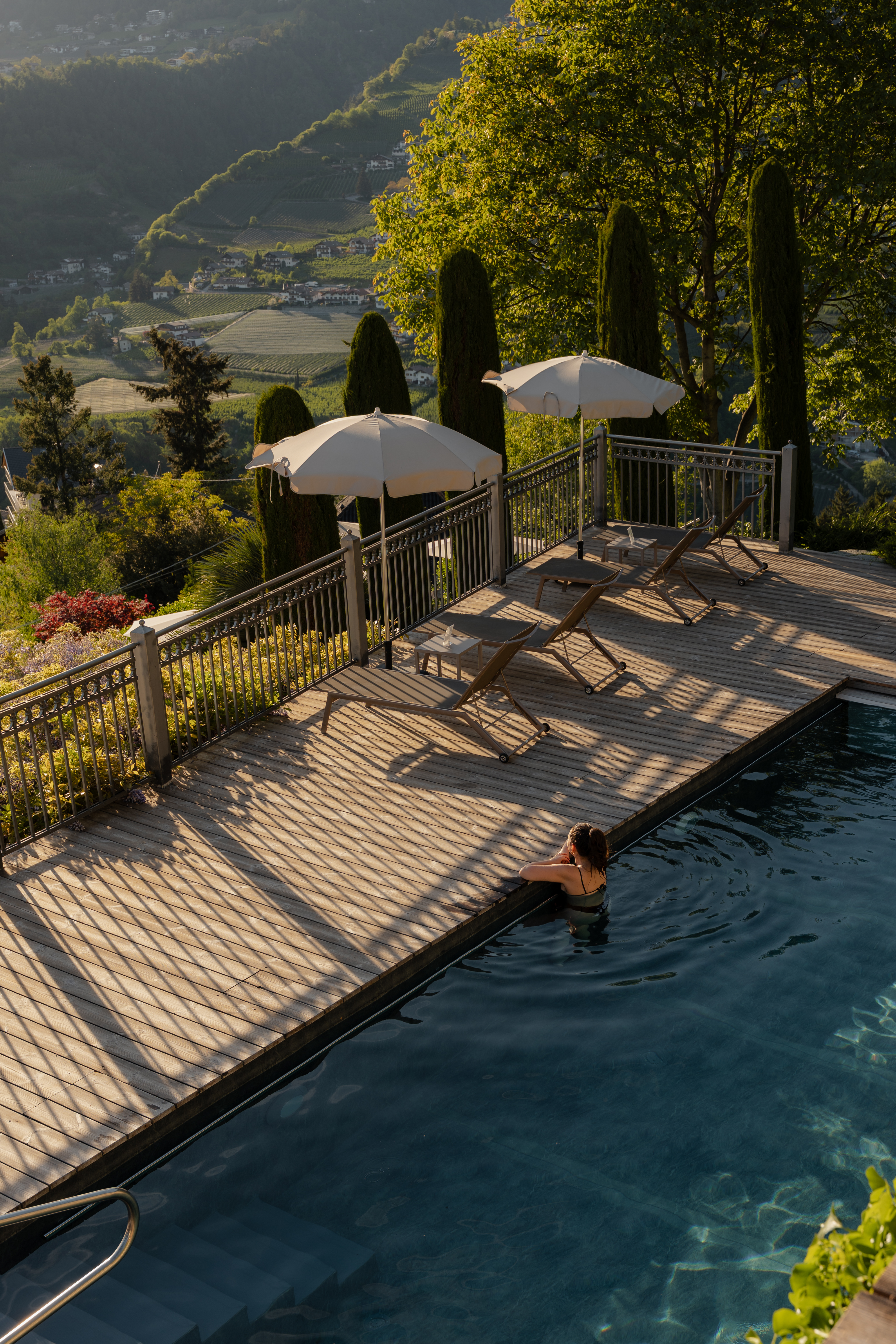 Wellnesshotel: Panorama Outdoor Pool - Hotel Schlosswirt - Wasser