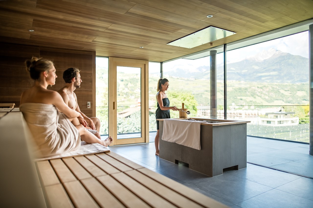 Das Dorner Saunen und Bäder im Detail Finnische Panoramasauna