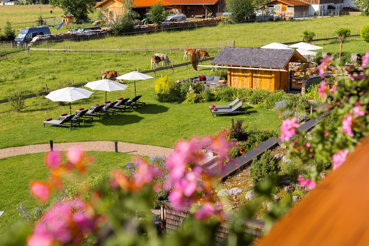 Das Rübezahl Romantic Hideaway & Boutique Spa Saunen und Bäder im Detail Wellnessgarten
