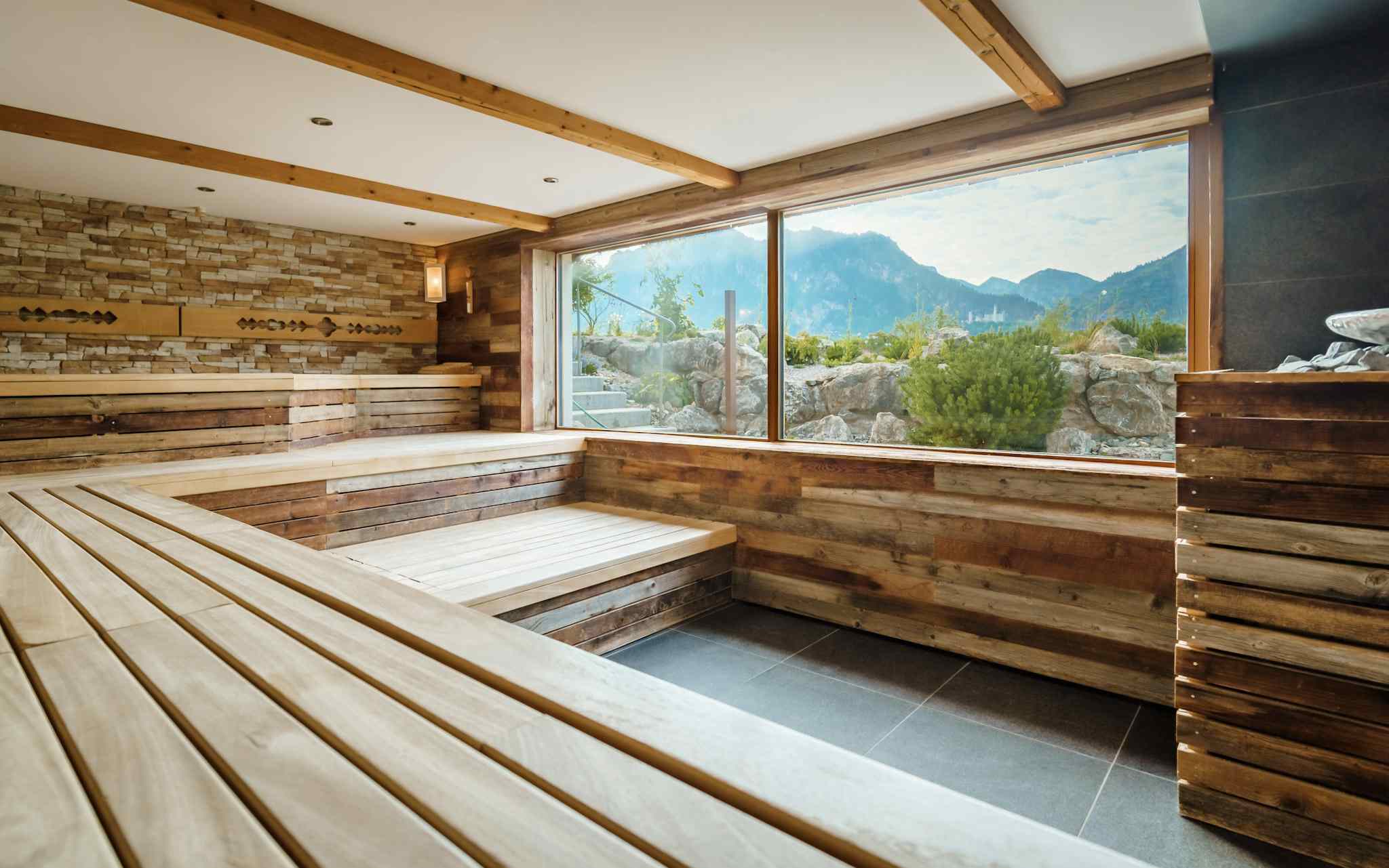 Wellnesshotel: Panoramasauna im Hotel Das Rübezahl - Das Rübezahl Romantic Hideaway & Boutique Spa