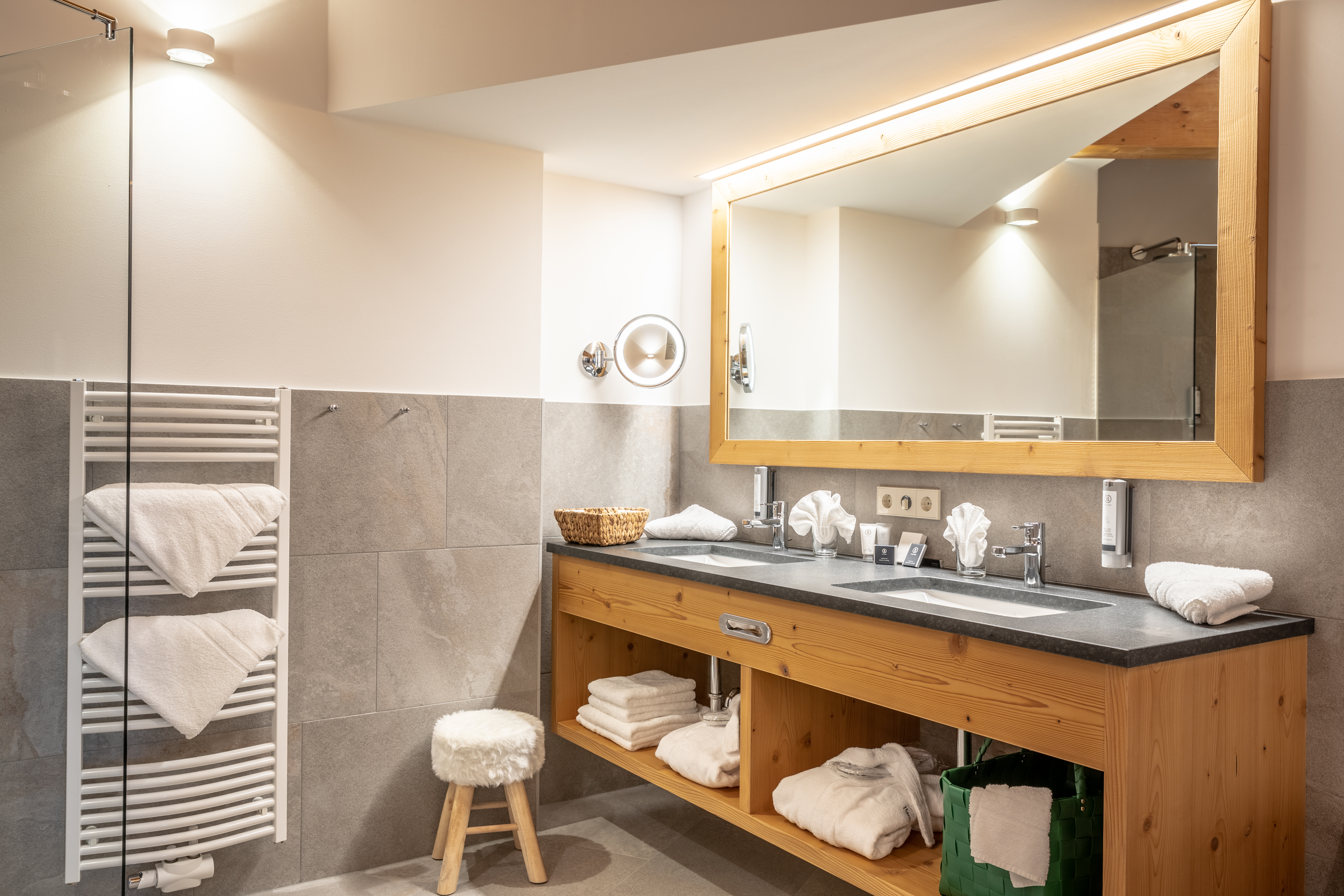 Wellnesshotel: Hanusel Hof Badezimmer - Hanusel Hof