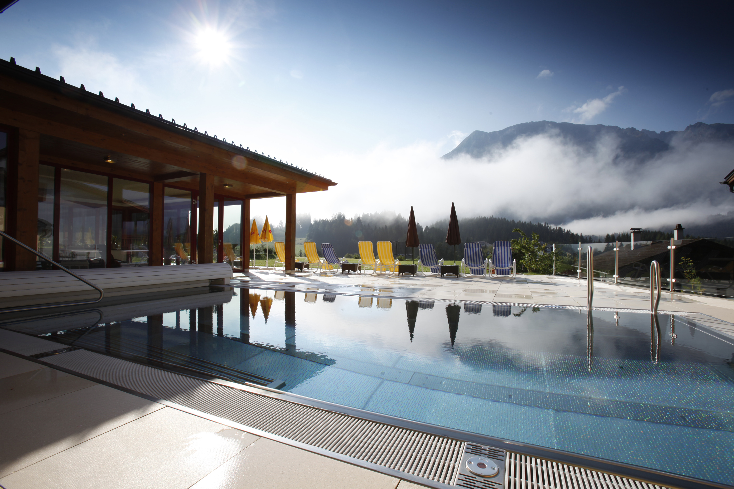 Hotel DER HECHL Saunen und Bäder im Detail  Aussenpool