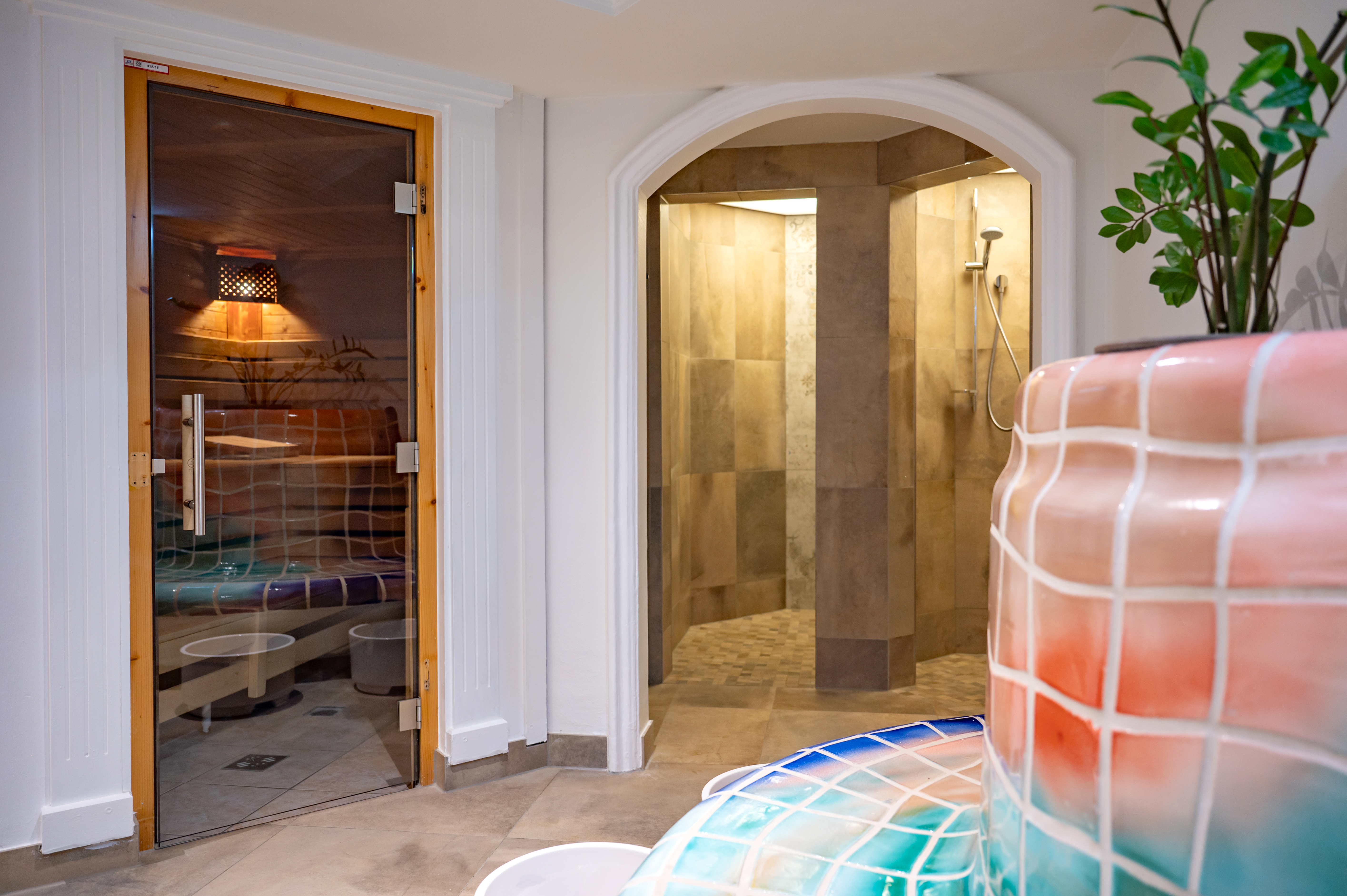 Hotel DER HECHL Saunen und Bäder im Detail Finnische Sauna