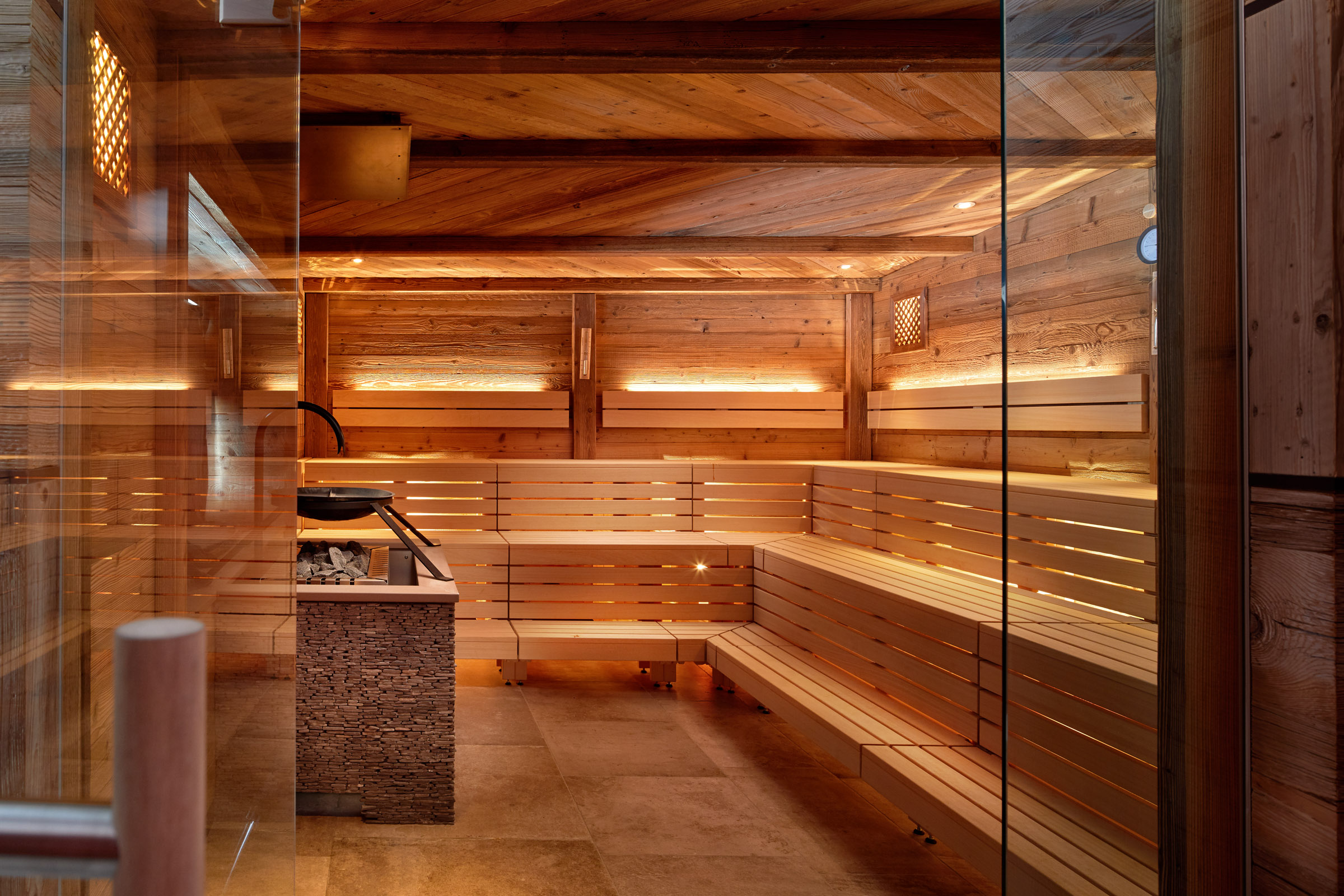 Hotel Sonnenspitze Saunen und Bäder im Detail Finnische Sauna