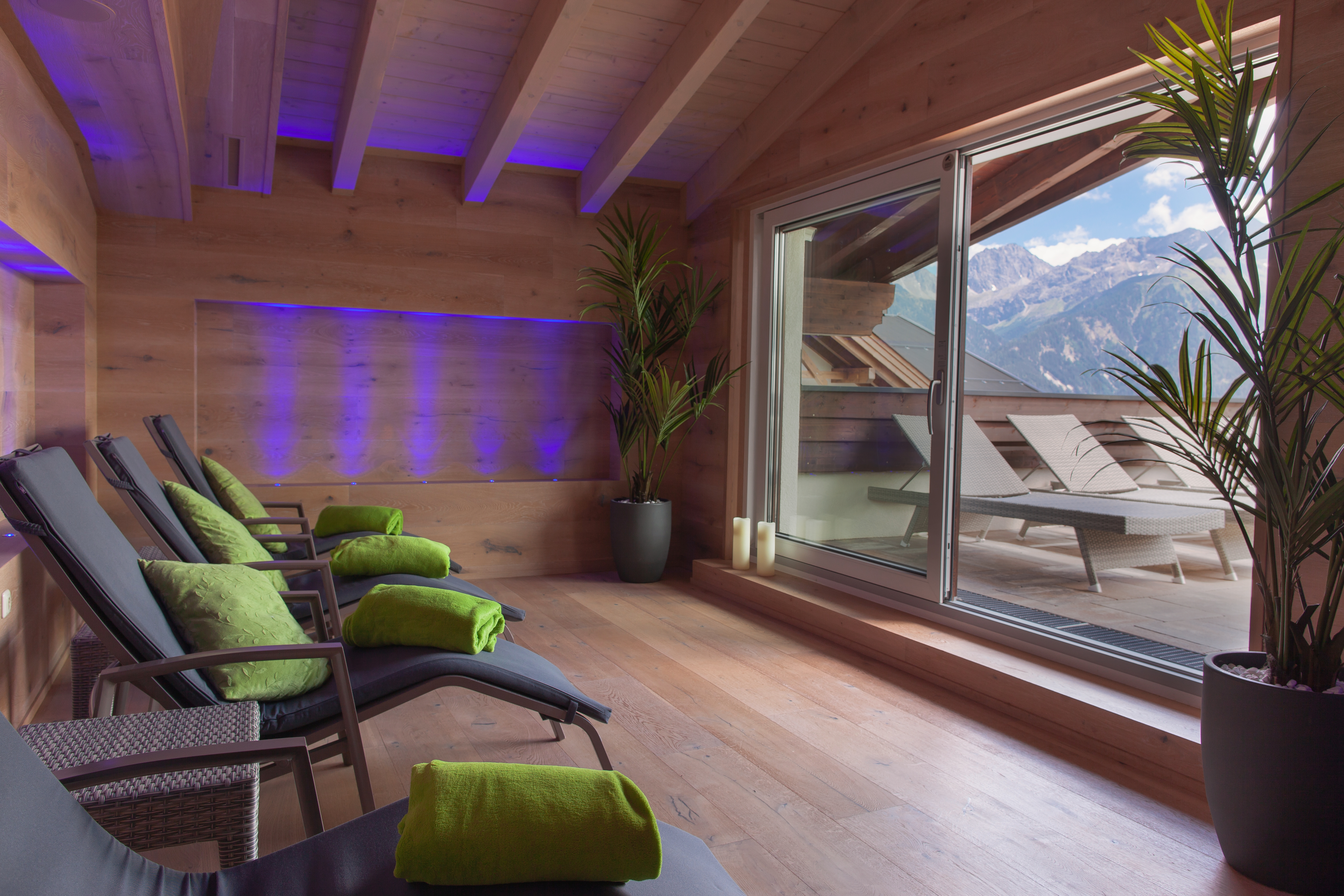 Wellnesshotel: Rooftop Relax Lounge - mein romantisches Hotel Garni Toalstock