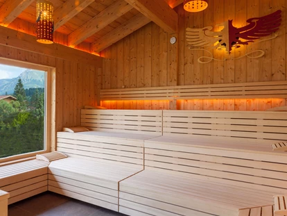 Wellnessurlaub - Restaurant - Kempten - Panorama-Außensauna - Hotel Tyrol am Haldensee
