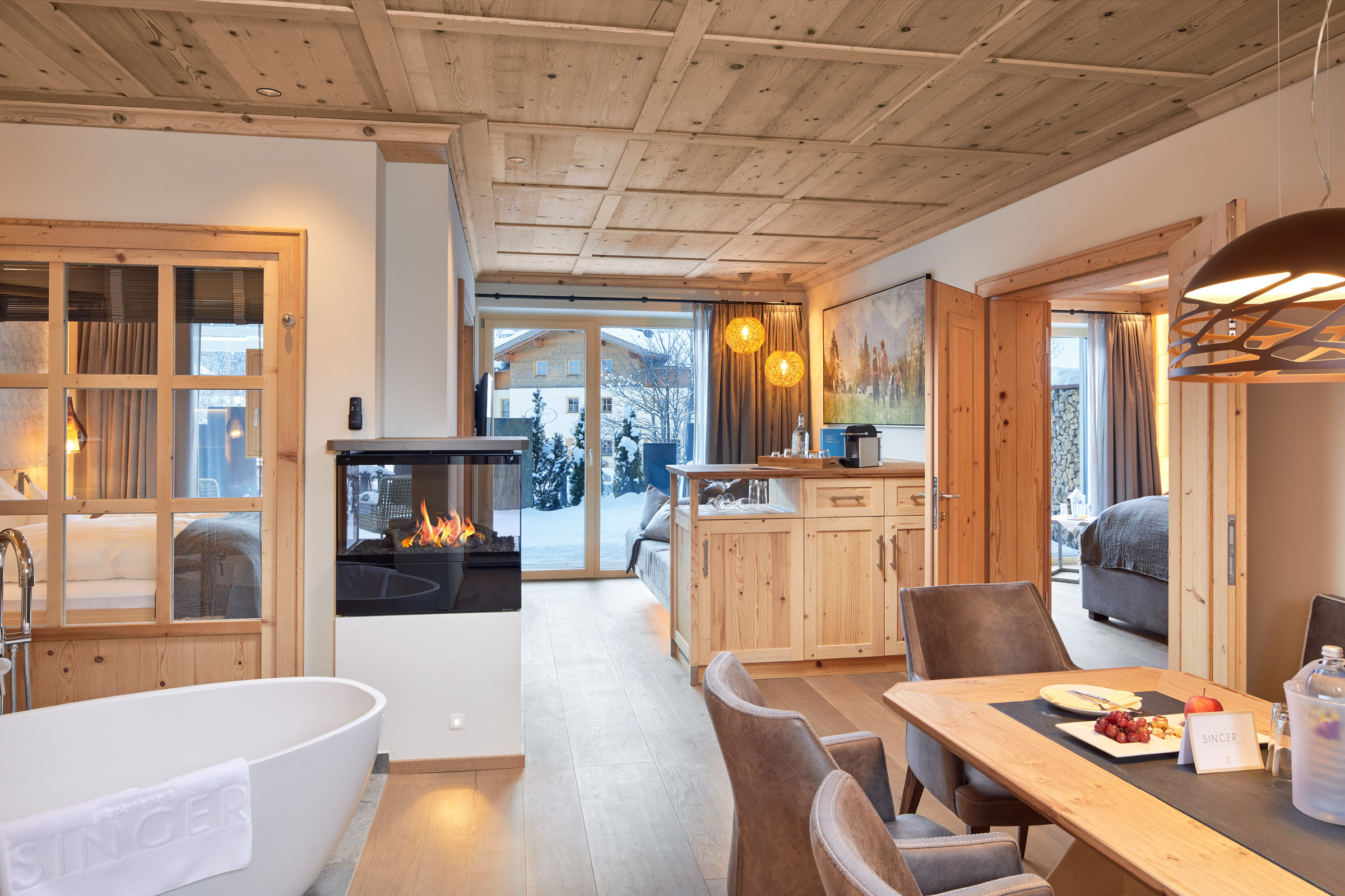 Relais & Chateaux Hotel Singer Zimmerkategorien Zugspitze Panorama Familien Suite