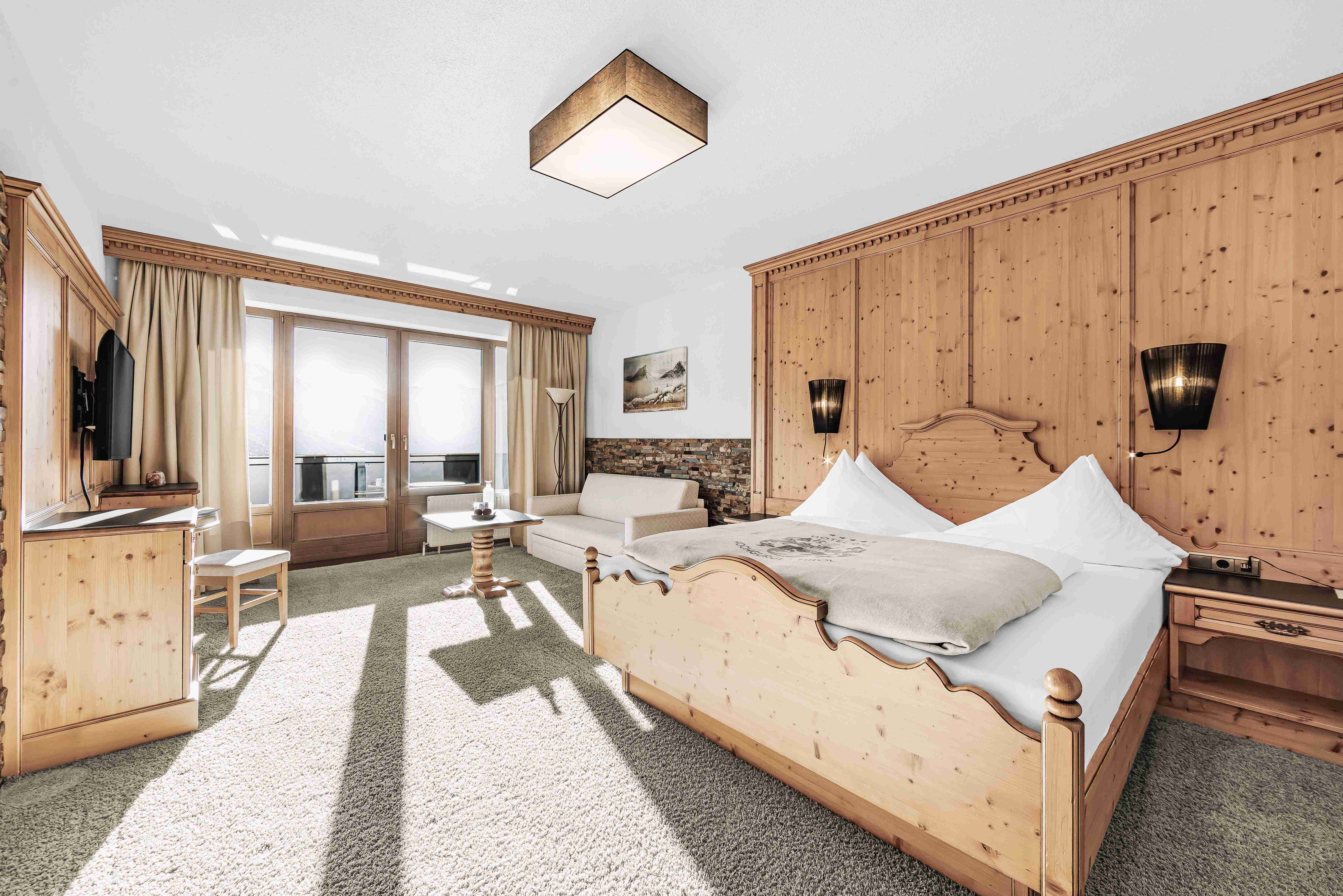 SKI | GOLF | WELLNESS Hotel Riml****S Zimmerkategorien Doppelzimmer Gurglblick