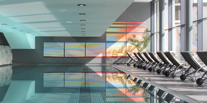 Wellnessurlaub - Dorf Tirol - Panoramaschwimmbad im Hotel Riml - Alpine Spa - SKI | GOLF | WELLNESS Hotel Riml****S