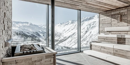 Wellnessurlaub - Dorf Tirol - Ausblick Sauna Sky Relay Area - SKI | GOLF | WELLNESS Hotel Riml****S