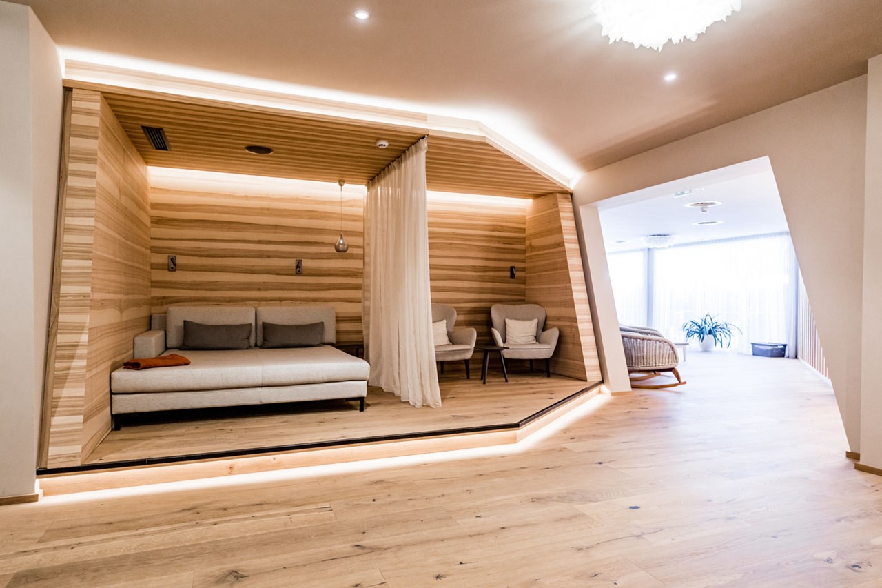 Landhotel Schermer Behandlungen im Detail Ruheraum - Wellness