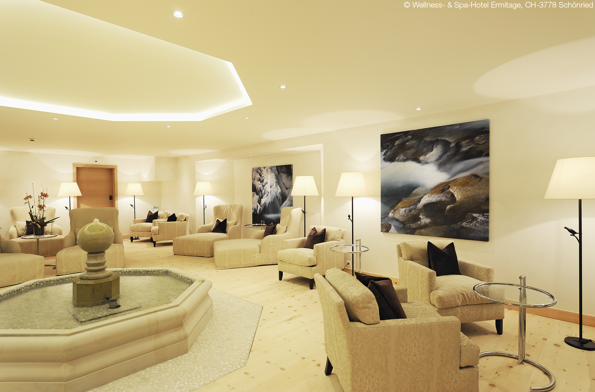 ERMITAGE Wellness- & Spa-Hotel Saunen und Bäder im Detail Brunnen-Stube 