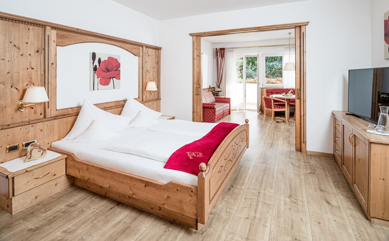 Hotel Saltauserhof Zimmerkategorien Typ 8 - Doppelzimmer de Luxe „Ifinger” mit Balkon - Residence