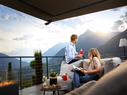 Wellnessurlaub - Dorf Tirol - Terrasse - Hotel Das Sonnenparadies