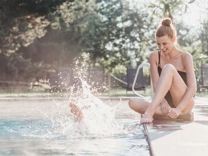 Wellnessurlaub - Corvara in Badia - Außenpool - Hotel Rudolf