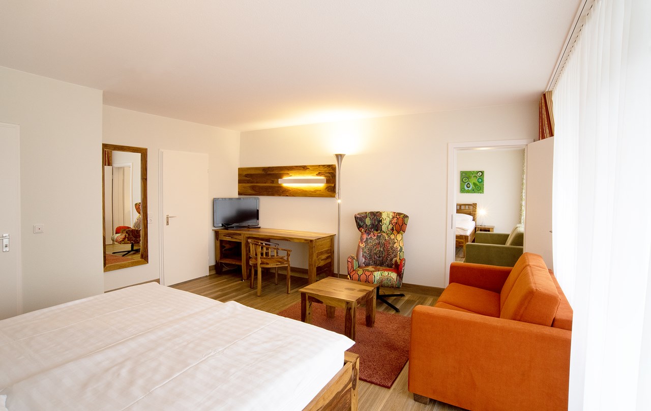 Hotel Sonnenhügel Familotel Rhön Zimmerkategorien Komfort 2-Raum-Appartements (ca. 70 qm) für Familien